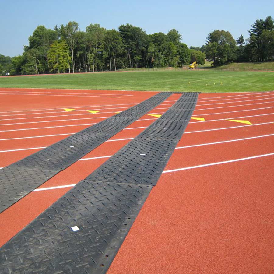 Corrosion resistant  hard hdpe plastic temporary road mat 