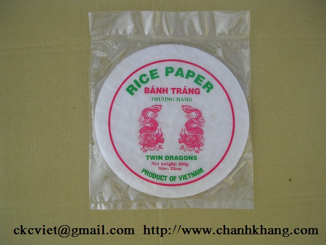 Gluten Free and Non GMO rice paper