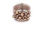 Beautiful  Brown Costume Pearl Bracelets，Multi Size Elasticated Pearl Bracelets