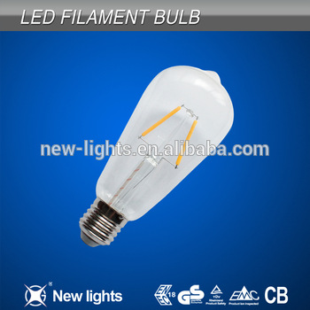 Best price E27/B22 Led bulb LED filament lamp led filament bulb 4w ST64