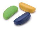 Funky Large Folding Metal Spectacle Cases Yellow Blue Green Eyeglass Box