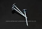 Umbrella Head Galvanized Roofing Nails 1 - 3 / 4” X BWG 13 Zinc Plated Nails