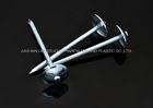 2 Inch Electro Galvanized Nails , Straight Shank Umbrella Head Roofing Nails