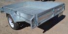 Rolled Body Galvanised Single Axle Trailer  6x4 For Plains / Mountains Transport