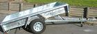 7x5 / 8x5 Modern Galvanised Single Axle Trailer With Checker Plate Rolled Body