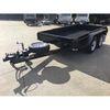 12x6 Tandem Axle Box Trailer , Double Axle Flatbed Trailer With Fully Rolled Checker Plate Body