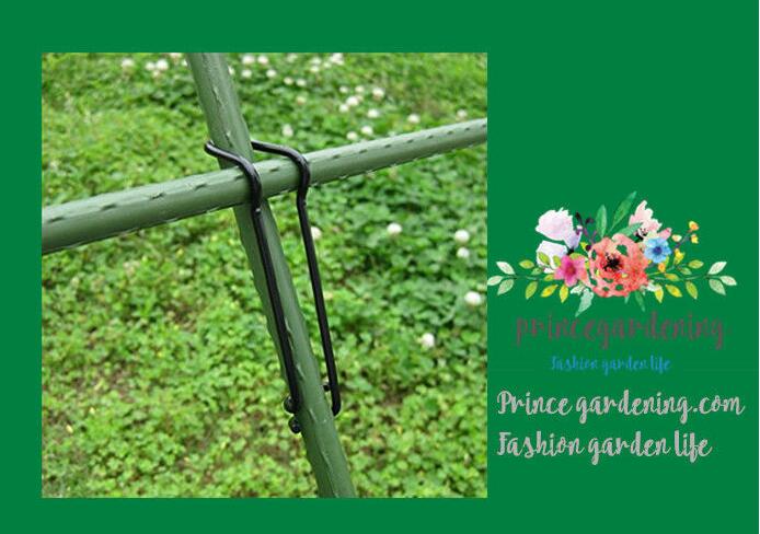 Black Garden Plant Accessories Wire Buckle Gardening Cross Pillar Connecting Pieces