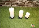 Battery Operated Plastic Candle Solar Garden Lights / Solar Powered Outdoor Lights