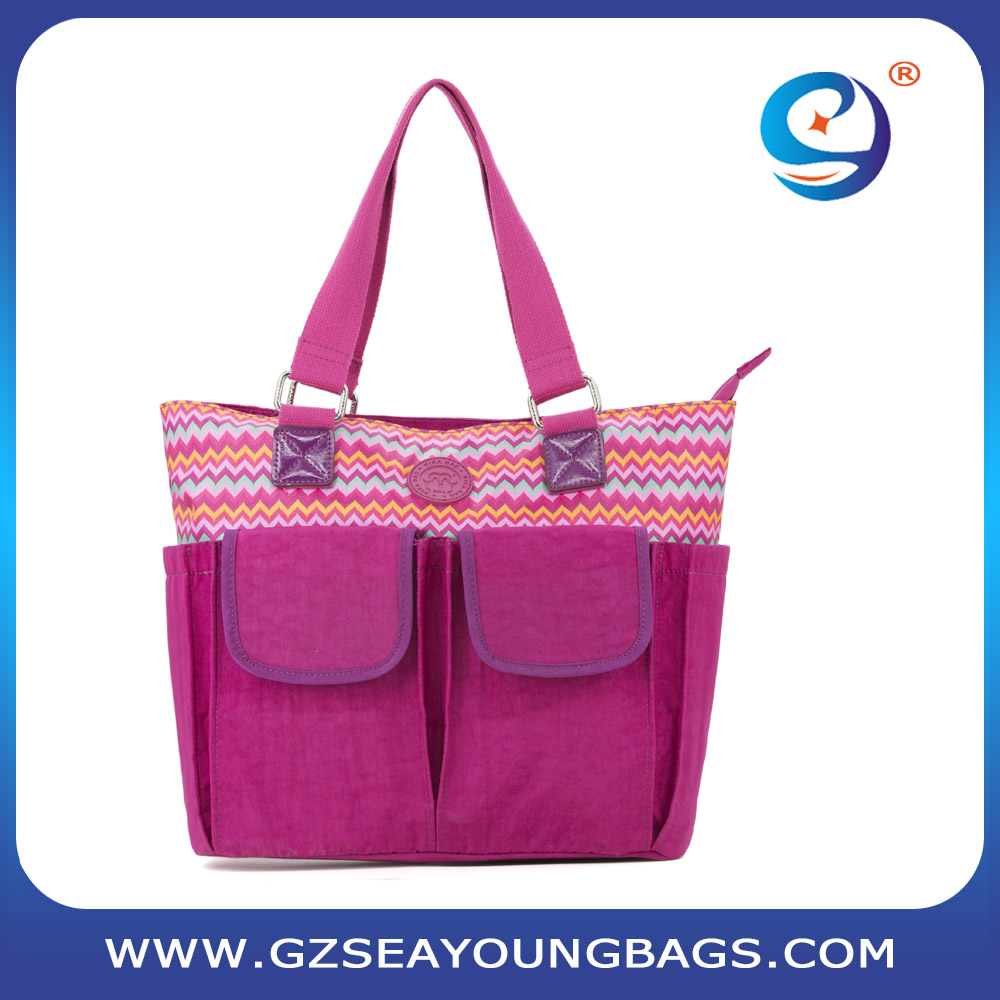 Nice design bag with perfect color matching functionable ladies bag