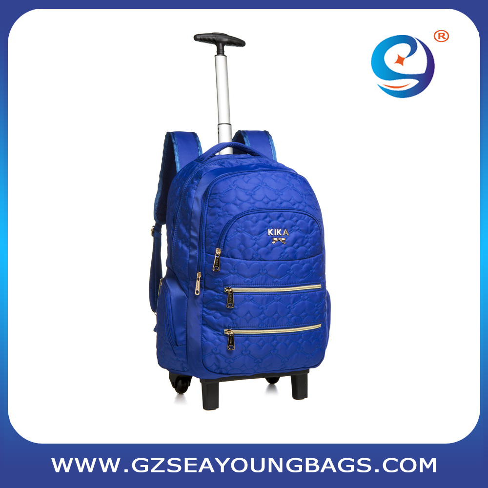 hot sell child backpack classy rolling backpack