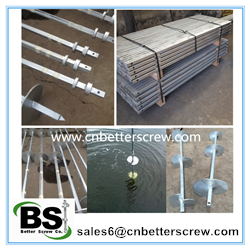 Galvanized Square Bar Helical Anchor for Mooring System 