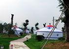 Luxury White Traditional Mongolian Yurt Tent Aluminum And Bamboo Structural