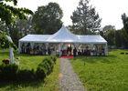 High Peak Top White Canvas Marquee Party Tent For Wedding Reception Waterproof