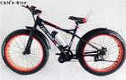 Front And Rear Suspension Fat Tire Electric Snow Bike , Lightweight Electric Bike