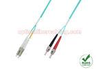 LC to ST OM4 Duplex Fiber Patch Cord , Multimode 10 Gig Jumper Cable for 40G / 100G Networks