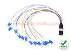 12 Cores MPO - LC Fanout Cable Single Mode Fiber Patch Cord For Fiber Cassette