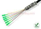 Waterproof Fiber Optic Patch Cord , 6 Cores Indoor Outdoor Armored Cable Jumper