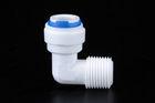 Round Head Push Fit Pipe Connectors Plastic Quick Connect Fittings 3/8 & quot; Tube × 3/8& quot; Thread