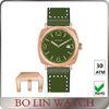 Super Lunimous Green Face Mens Work Watches , 9015 Movt Bronze Ladies Watch