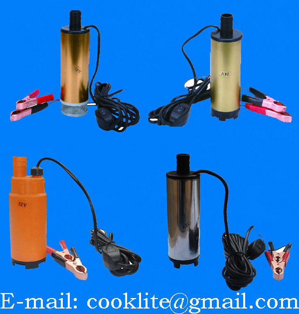 12V Mini Submersible Diesel Fuel Gas Water Oil Car Transfer Drum Pump