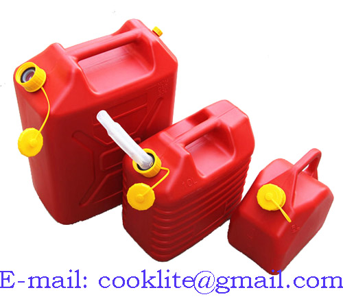 Plastic petrol can jerry can oil diesel fuel can storage car van with spout
