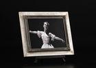 Classic 8& quot;x10& quot; Tabletop Photo Frames In Antique Black With Wooden Shelf