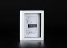 Shadow MDF Boxes Matted 4& quot;x6& quot; Tabletop Photo Frame In Outer White With Black Inlay
