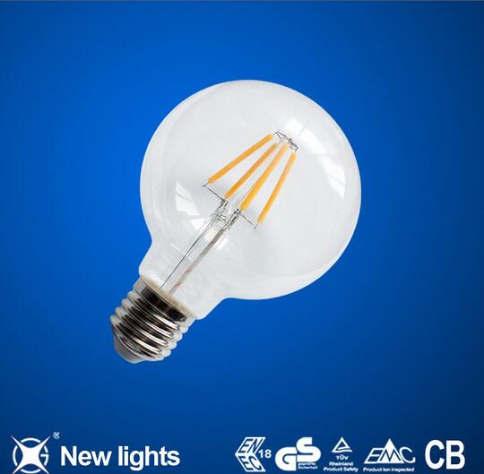 New lights led filament G80 8W 760-860LM led bulb
