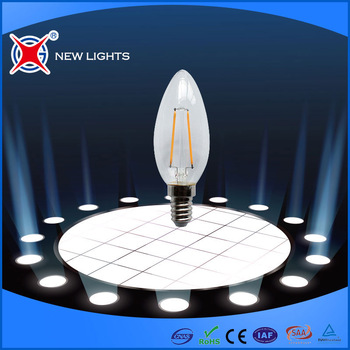 New Lights 360degree E12/E14/E26/E27/B22 2w/4w C35LED Filament bulb