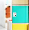 Beige Door ABS Plastic Lockers 4 Tier Master Combination Padlock For School