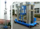 136kg Load Vertical Mast Lift 18 M Aluminum Alloy Hydraulic Aerial Work Platform