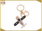 Colourful Zinc Alloy Material Metal Key Ring Holder Electroplate Hunging Dia 40mm