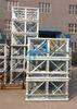 Red Painted Double Cage Building Site Hoist Equipment 1600kg , Building Materials Lift