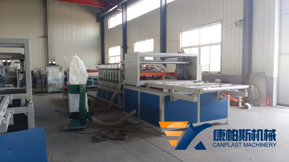 PVC crust foamed board production line