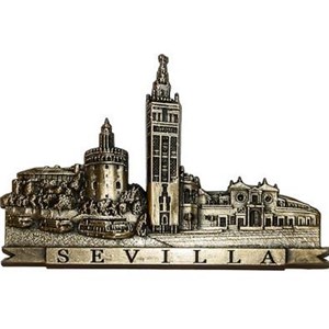 Sevilla Craft And Printed Fridge Magnets Letter Raised On One Side