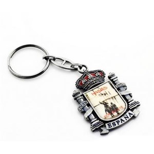 Espana Madrid Anqique Bronze Souvenir Keychains Good Key Chain Gifts For Tourist