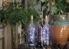 battery operated glass wine bottle with led lights party decor gift or night light