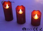 Energy Saving Dancing Flame Led Candle With Moving Wick 210 / 280 / 320g