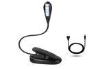 Light Weight Battery Led USB Reading Light With Flexible Neck Energ Efficient