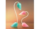 Pink / Green Rechargeable Led Reading Light , Heart Shaped Gooseneck Led Desk Lamp