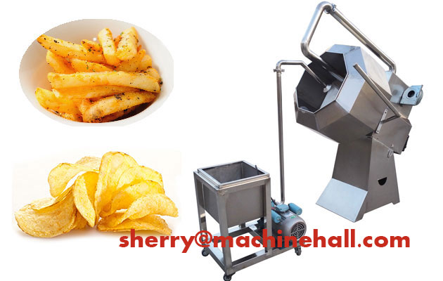 Automatic fried food seasoning machine