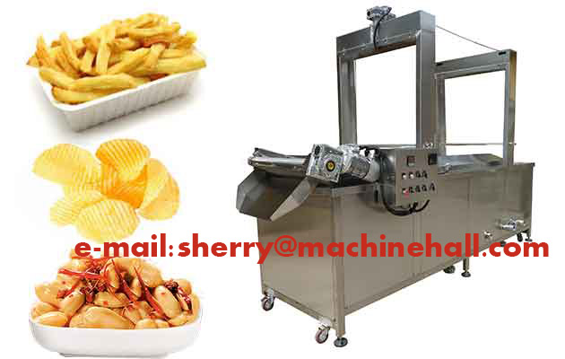 Continuous Automatic Food Fryer Machine