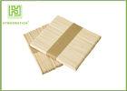 White Birch Wood Ice Pop Sticks , Biodegradable Arts And Crafts Popsicle Sticks