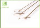 Natural Color Bamboo BBQ Sticks Food Skewers With Knot Well Polished