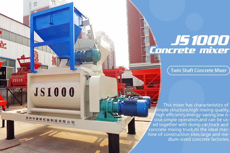 Competitive Price Js1000 Concrete Mixer With High Quality Uesed On Hzs Series Concrete Batching Plant