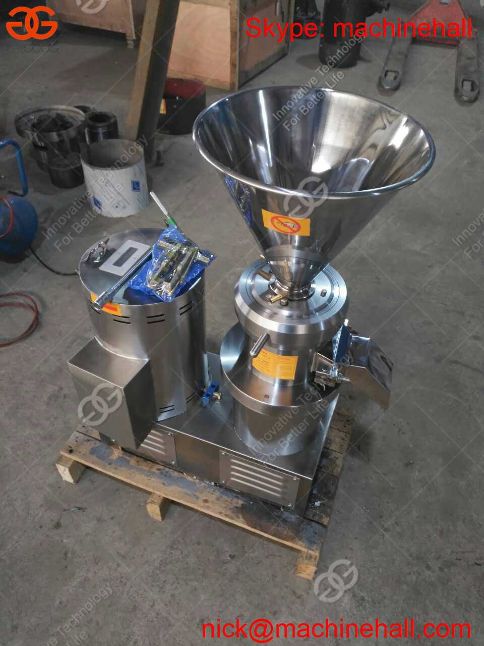 Peanut butter grinding machine