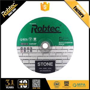 Long Life Stone Grinding Wheels ISO Certified MPA Certified EN12413 EU Standards
