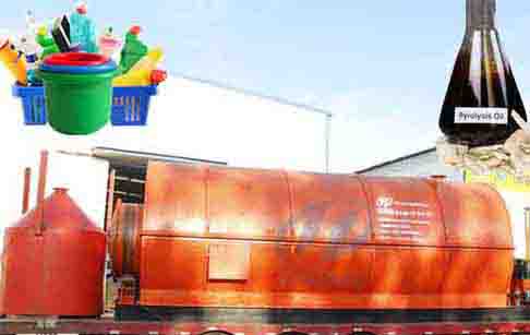Waste plastic to fuel oil pyrolysis plant