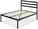 King Size Metal Frame Bed With Headboard Heavy Duty Bedroom Furniture