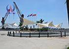 Stretched Fabric Canopy Large Temporary Shelter Structures For Prefabricated Building